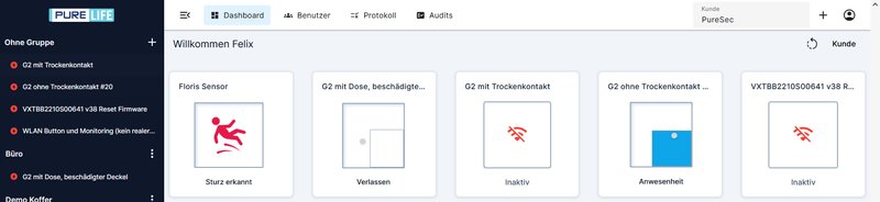 PureLife Cloud Dashboard