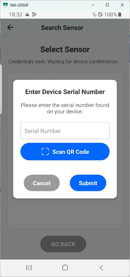 Enter the serial number