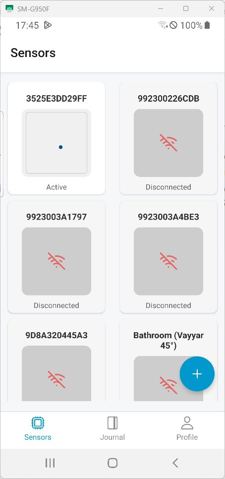 Overview in the app