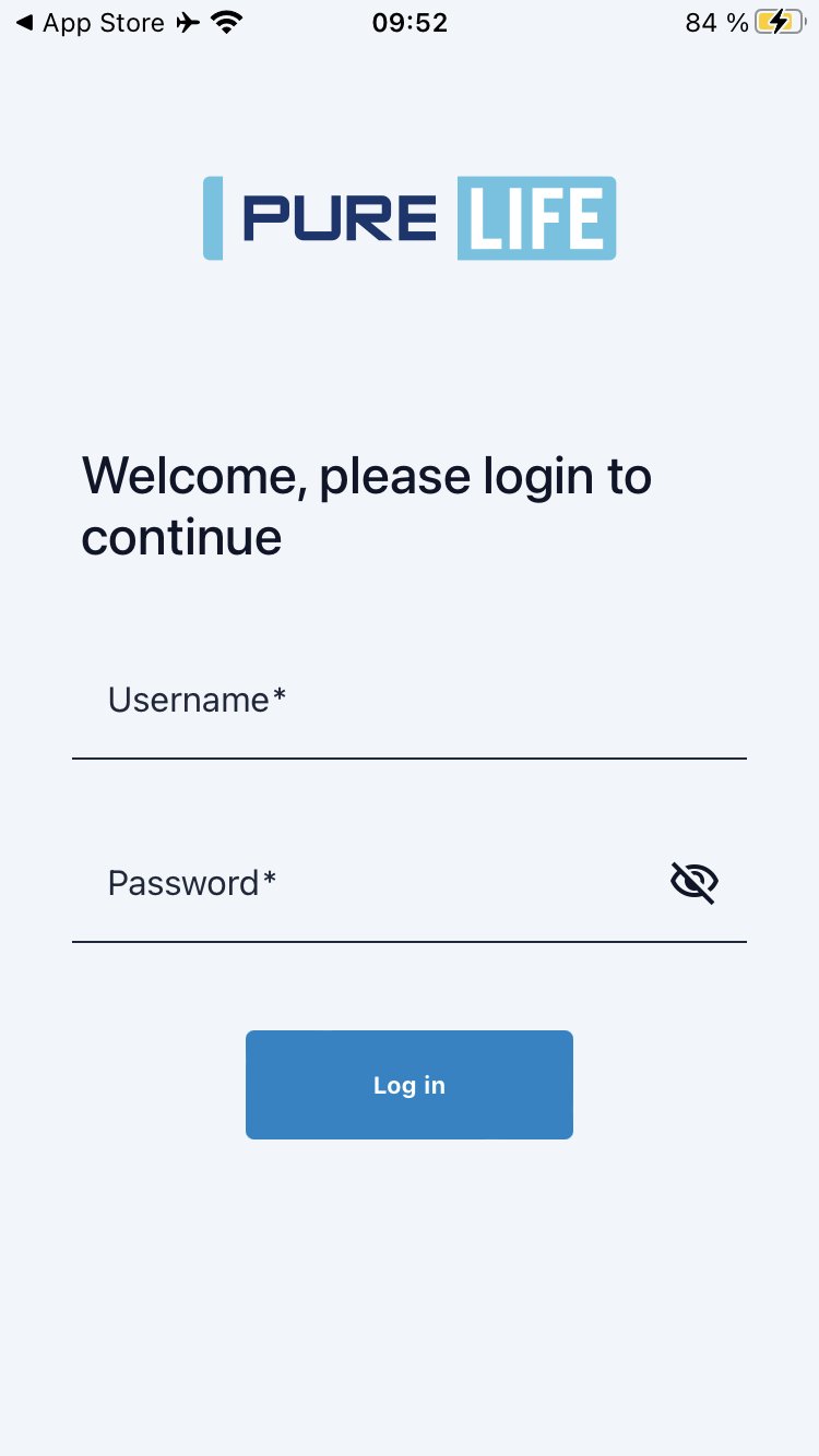 Registration in the app