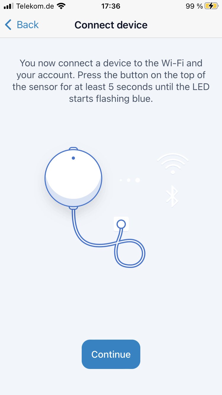 Starting process Connect sensor