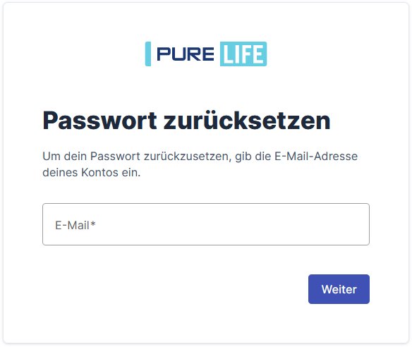 Funktion: Passwort zurücksetzen