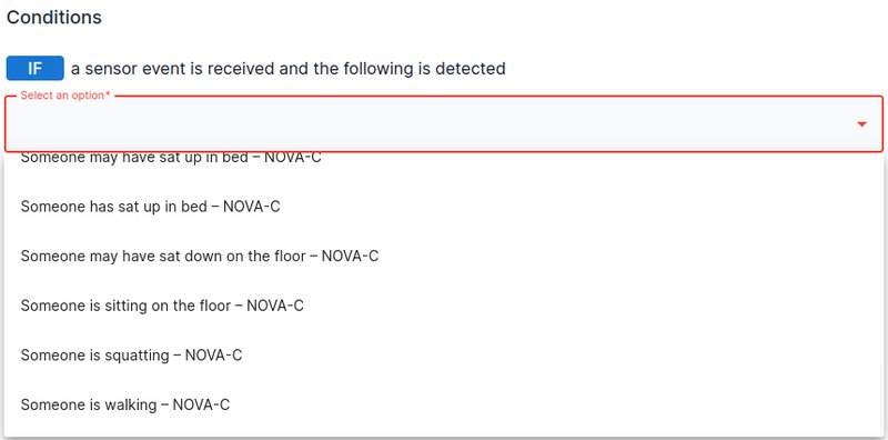 Additional rules for the NOVA-C sensor