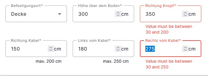 Neue Limits bei Raummaßen