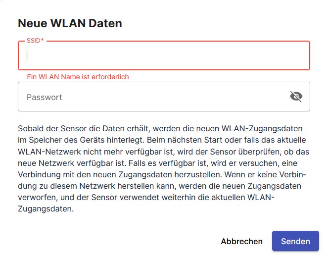 Beispiel für WLAN-Zugangspunkt ändern