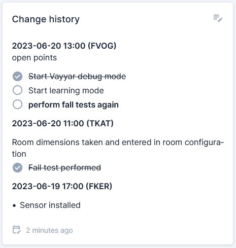 Example of a sensor note